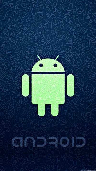 Android 10 Logo Dark Wallpaper 4K