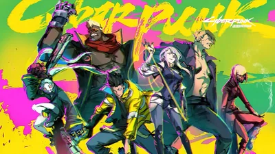 Edgerunners Crew in Graffiti Colours HD Wallpaper