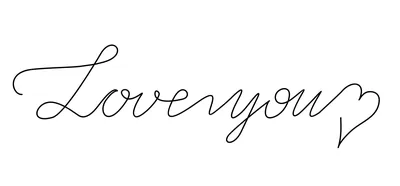 I Love You In Cursive Handwriting