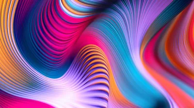 Multicolor Ridged Wave Swirls HD Wallpaper