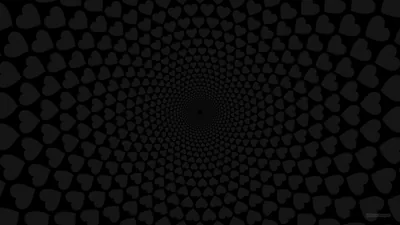 Spiral Tunnel of Dark Hearts HD Wallpaper