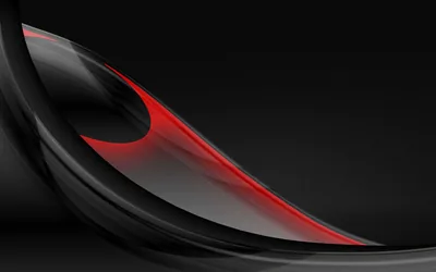 Black Curve with a Red Edge HD Wallpaper
