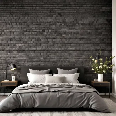 4K Black Brick Wallpaper