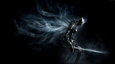Armoured Knight with Blue Flame HD Wallpaper