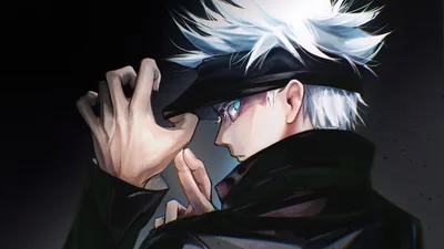 White Hair Satoru Gojo Black Dress HD Jujutsu Kaisen Wallpapers