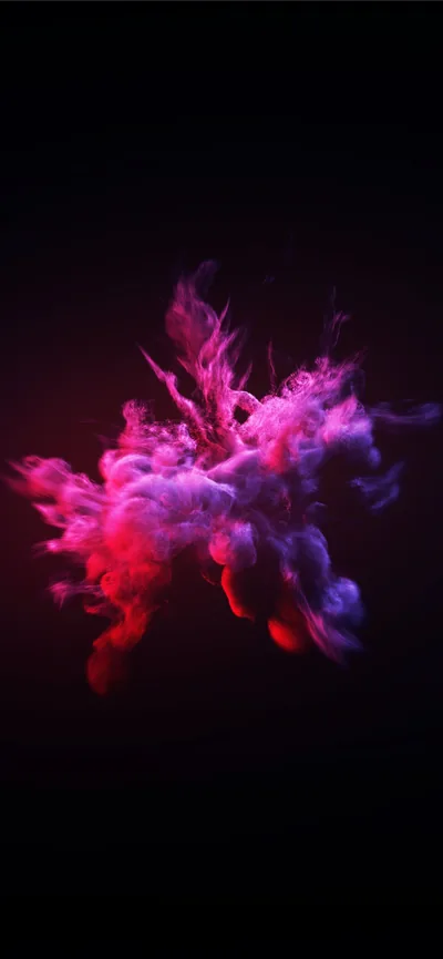 Pink and Purple Ink Burst HD Phone Wallpaper
