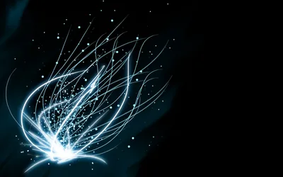 Sparkling Blue Filament Plume HD Wallpaper