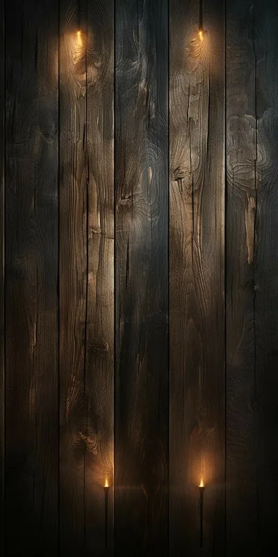 Glowing Wooden Phone Wallpaper