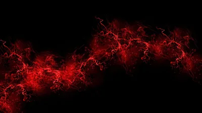 Red Plasma Band Across a Black Field HD Wallpaper