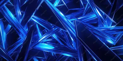 Abstract Blue Glass Shard Pattern