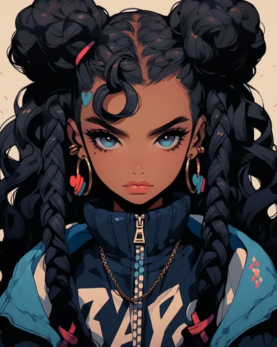 Cute Black Anime Wallpaper