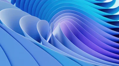 Stacked Blue Ribbons with Violet Edge HD Wallpaper