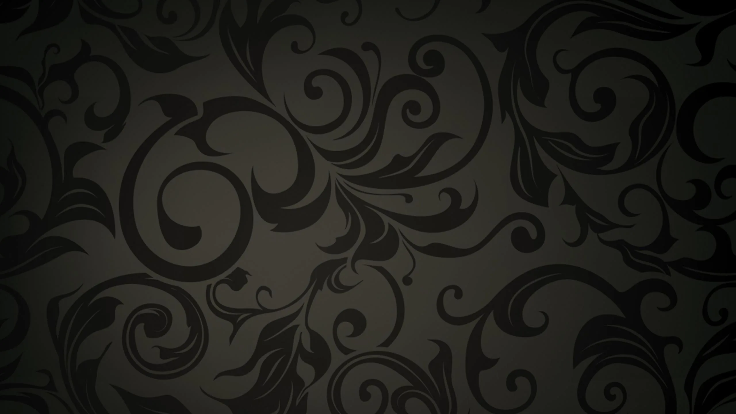 Black Floral Design Background