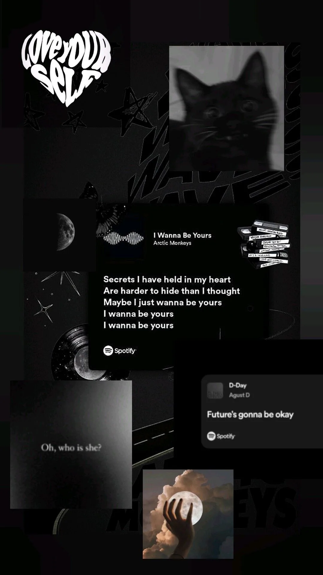 Aesthetic Black Text Wallpapers
