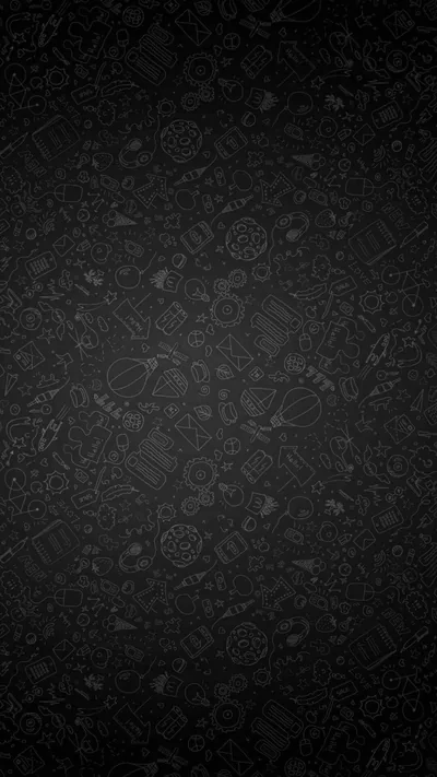 Charcoal Doodle Pattern Background HD Phone Wallpaper
