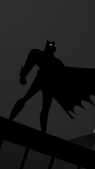 Batman Wallpaper 4K, Monochrome, Silhouette, 5K
