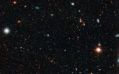 Coloured Stars and Remote Galaxies on Black HD Wallpaper