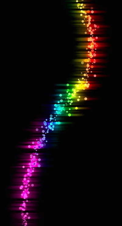 Colorful rainbow pattern black Cool wallpaper sc iPhone6sPlus