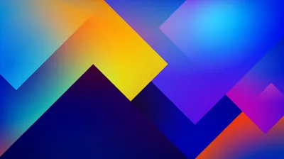 Overlapping Gradient Triangle Peaks HD Wallpaper