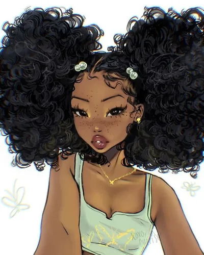 Black Girl Digital Art