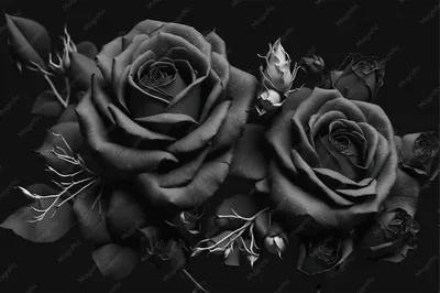 Black floral desktop wallpaper HD Wallpaper