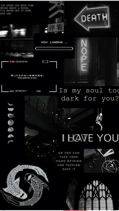 Aesthetic Black Text Wallpapers