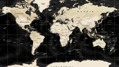 Wallpapers World Map Detailed Political World Map Wallpaper For Walls