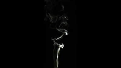 Single Smoke Trail on Black HD Wallpaper