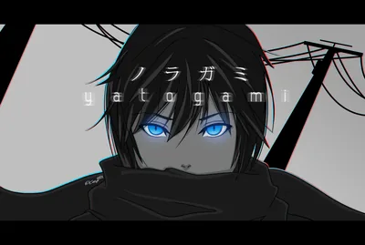 Yato from Noragami with Blue Eyes HD Wallpaper