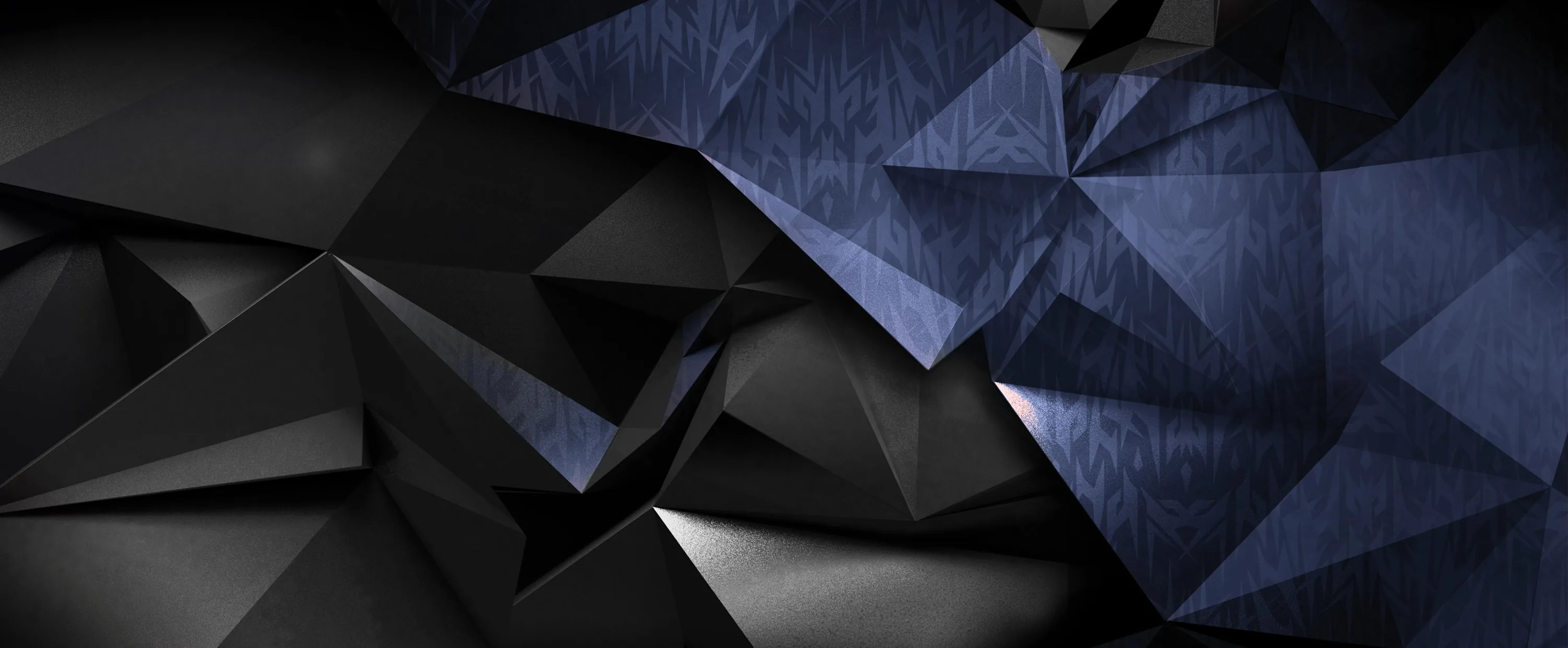 Wallpaper Blue and Black Abstract Art, Background Free Image