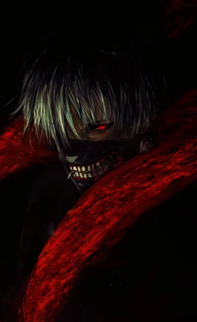 Ken Kaneki with Glowing Red Eye HD Phone Wallpaper