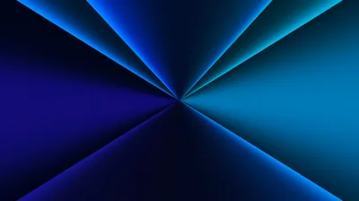 Converging Blue and Cyan Light Rays HD Wallpaper