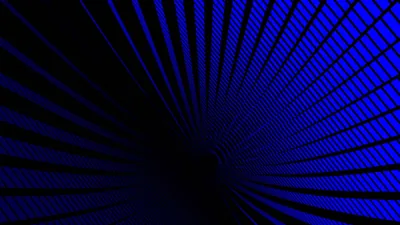 Halftone Sunburst in Blue and Black HD Wallpaper