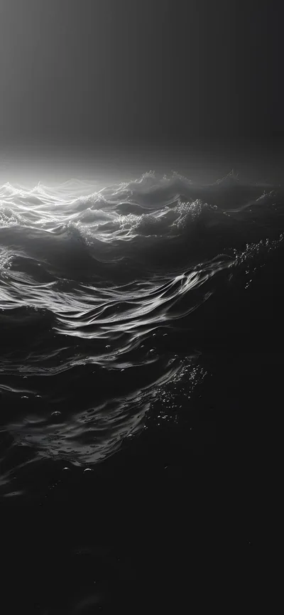 Black and White Waves Wallpapers 4k, HD Backgrounds