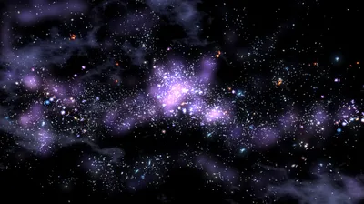 Star Clusters in a Purple Haze HD Wallpaper