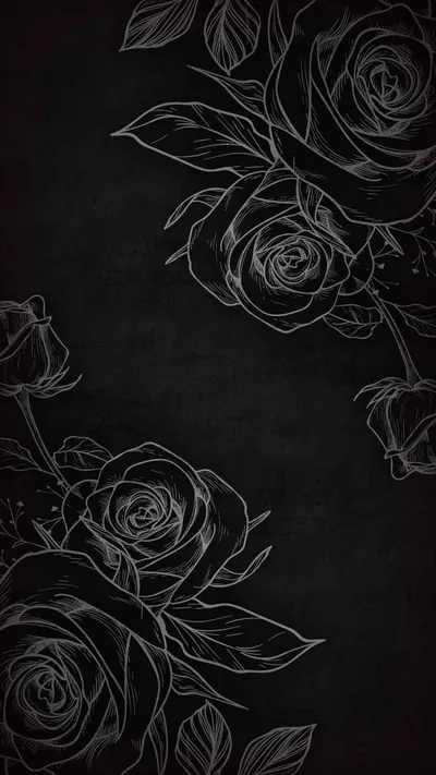 Black Rose Aesthetic Wallpaper