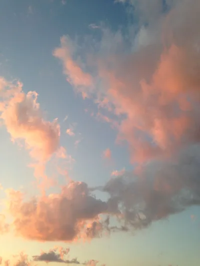 Cotton Candy Clouds at Dusk HD Phone Wallpaper