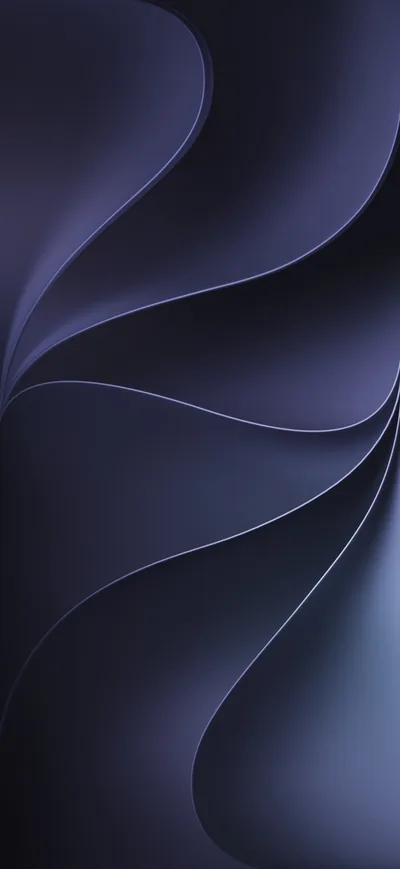 Folded Purple Waves on Dark Blue HD Phone Wallpaper
