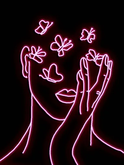 Neon Rozen Achtergronden Gelissen Artworks