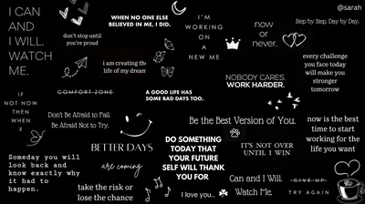 Board of Motivational Quotes in White HD Wallpaper