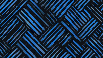 A close up of a blue and black pattern with a black background