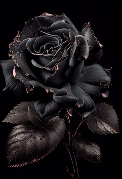Black Rose Flower Wallpaper Hd