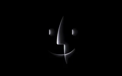 Wallpaper abstraction, smile, apple, black background, faces, smile, face, abstraction