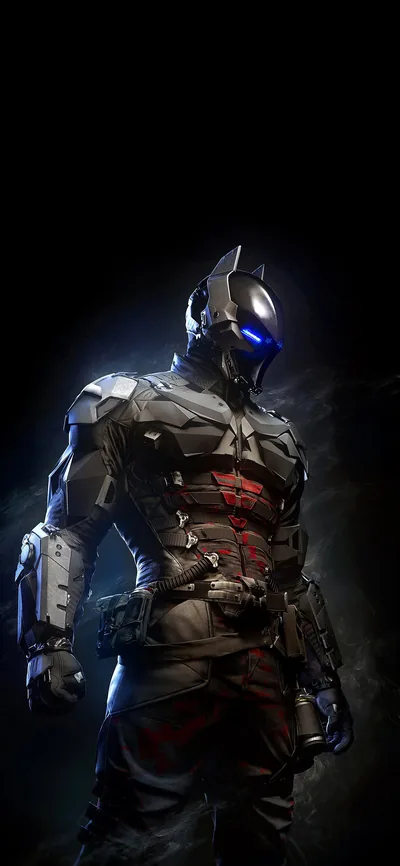 Arkham Night Dark Batman Digital Illust Art iPhone Wallpaper