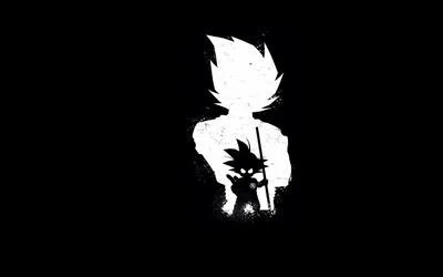 Kid Goku Inside His Grown Outline HD Wallpaper