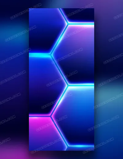 Beautiful neon lock screen iPhone wallpaper