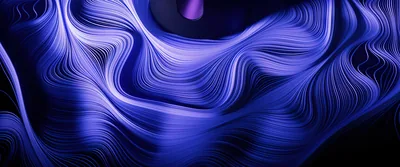 Flowing Blue and Violet Strands HD Wallpaper