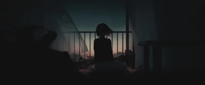 Anime Alone Black Wallpaper