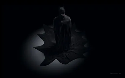 Caped Figure on a Bat Symbol HD Wallpaper
