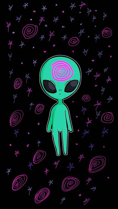 Neon Alien Wallpapers